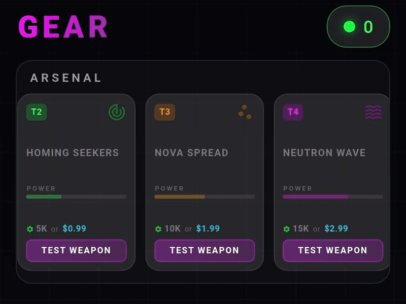 Cyber Scavenger — interface detail